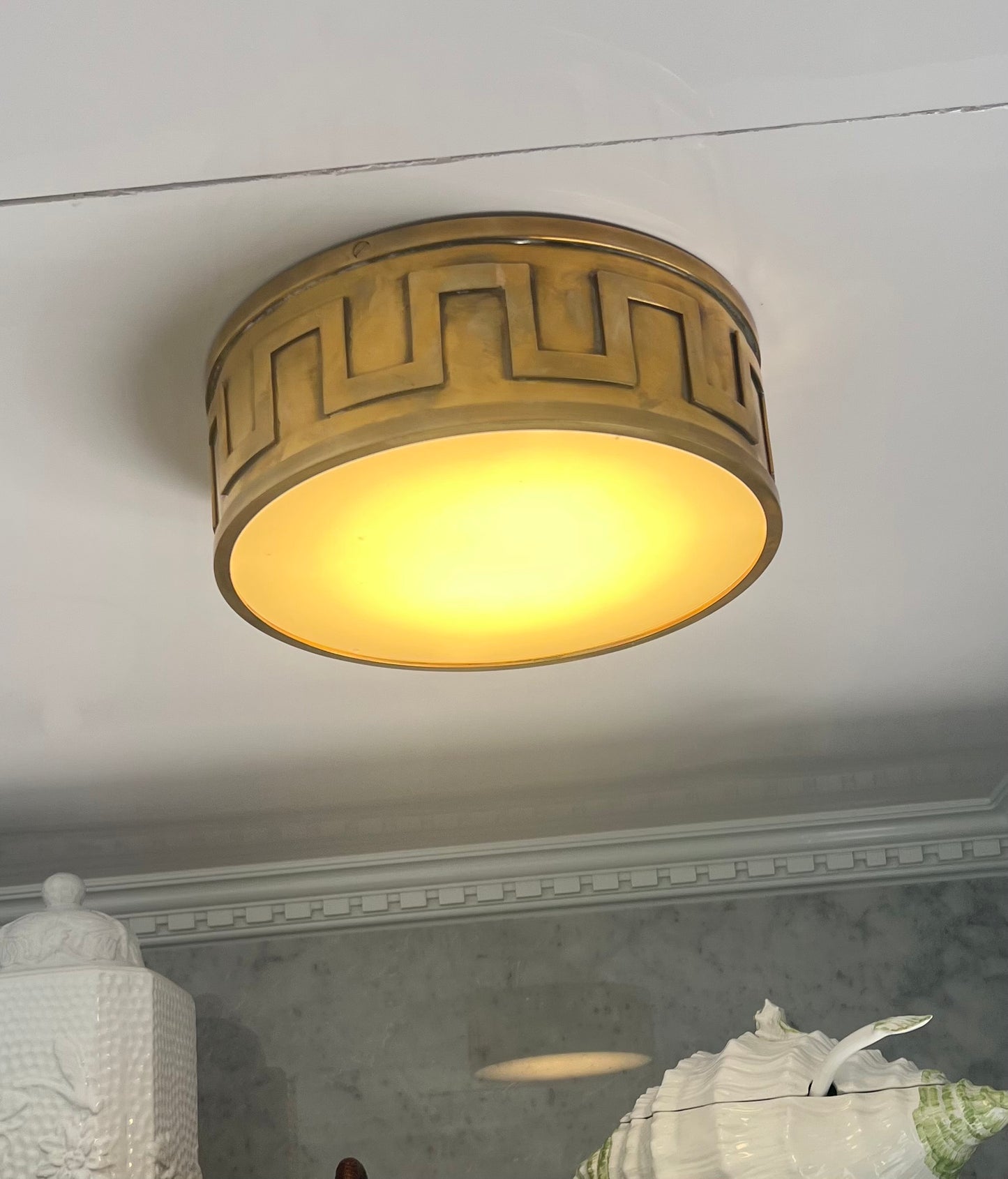Greek Key Flushmount