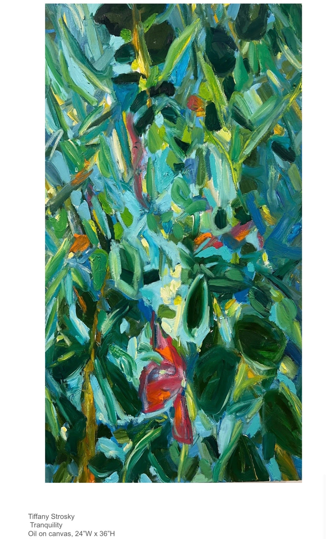Tiffany Strosky Tranquility Oil on Canvas, 24"Wx36"H