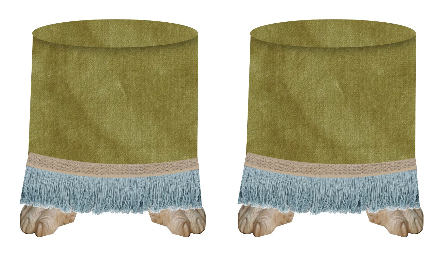 Footed Ottomans
