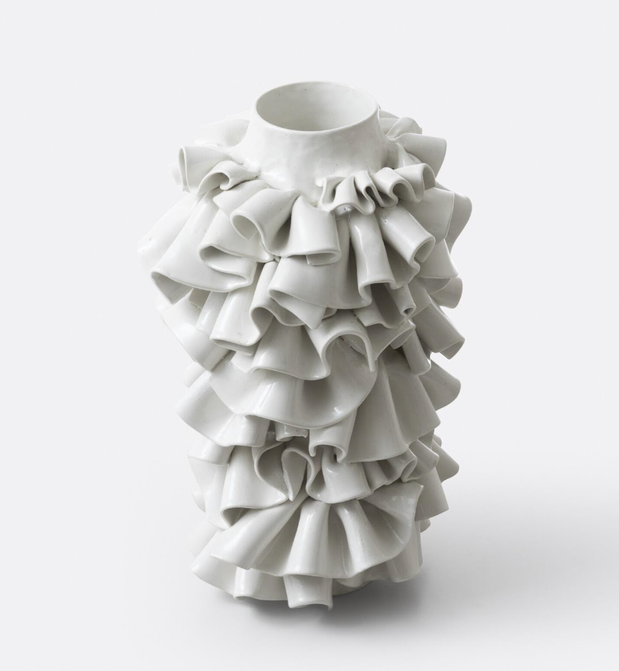Alabaster Ribbon Vase
