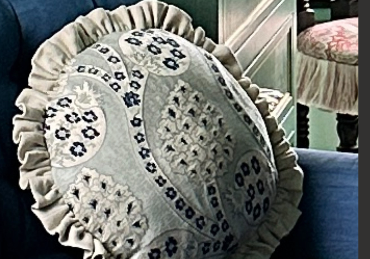 PERSEPHONE TAMBOURINE PILLOW