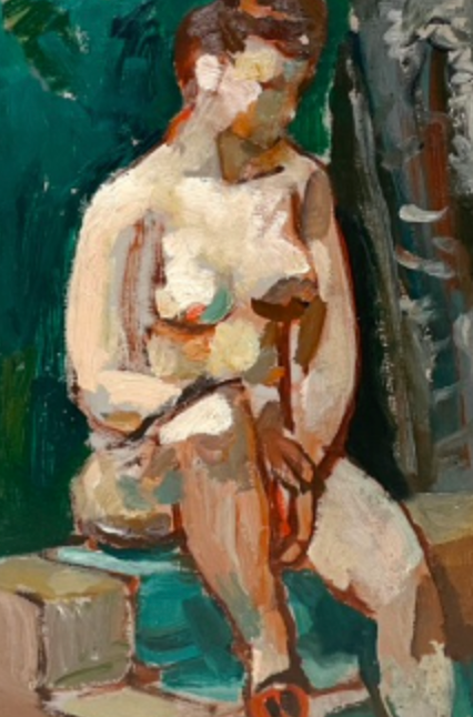 "Original Artwork #19218 Untitled (Seated Nude)"