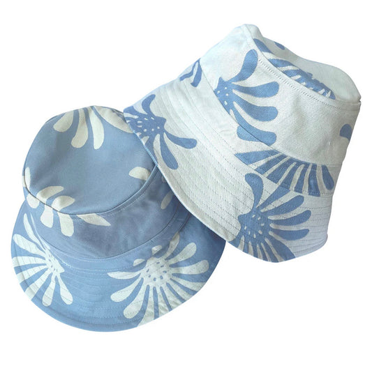Blue & White Bucket Hat