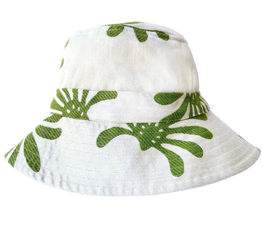 Green & White Bucket Hat