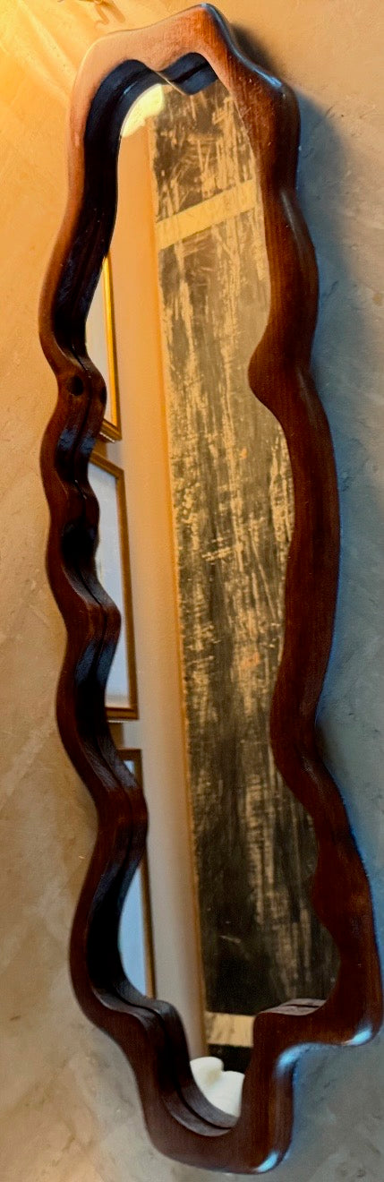 Hand made squiggle mirror