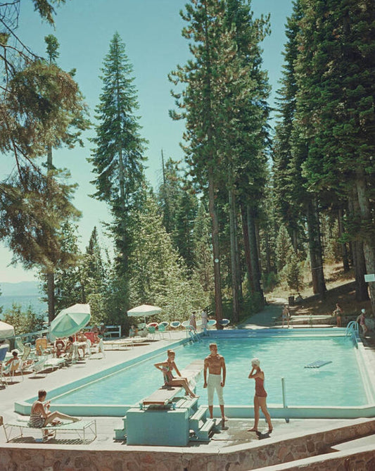 Pool at the Lake Tahoe, 1959