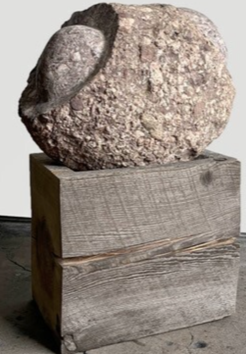 Glacier Erratic 008 Hand Carved Stone, Hemlock By Joshua Vogel