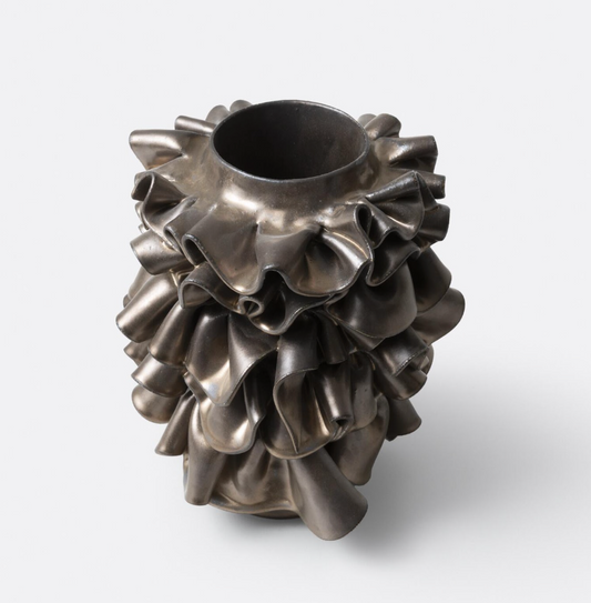 Gold Ribbon Vase