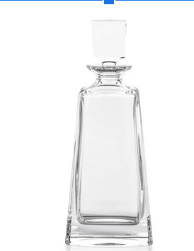 Tall Crystal Glass Decanter