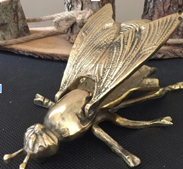 Antique Brass Fly Ashtray