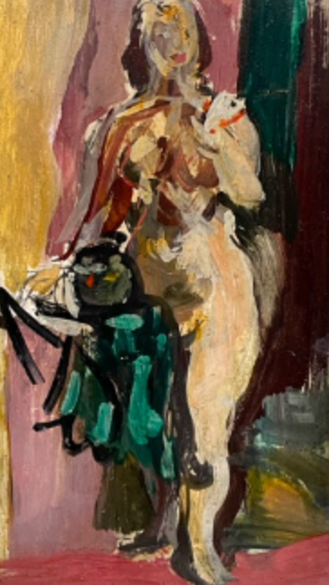 "Orginal Artwork #19224 Untitled (Standing Nude)"