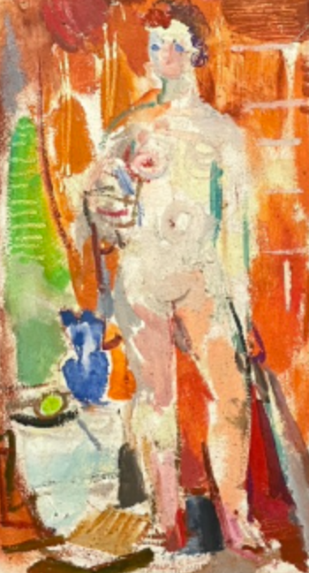 "Original Artwork #20974 Untitled (Standing Nude)"