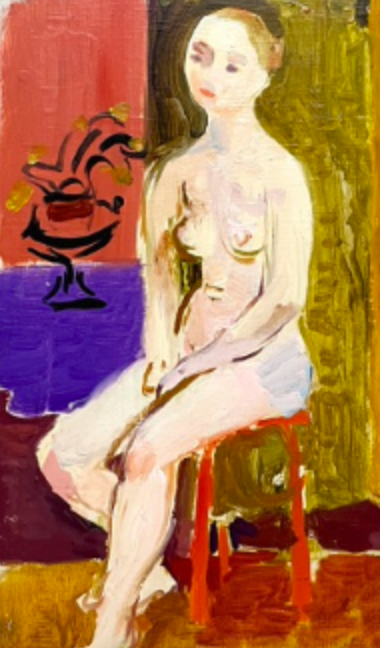 "Orginal Artwork #10559 Untitled (Seated Nude)"