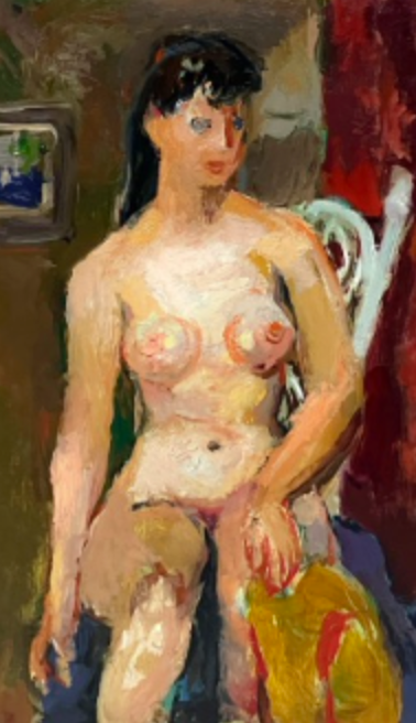 "Orginal Artwork #19223 Untitled (Seated Nude)"