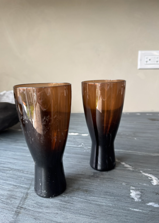 Amber Highball Glasses