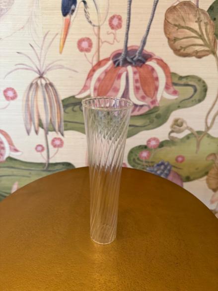 Spiral Glass Champagne Flutes (Set of 6)