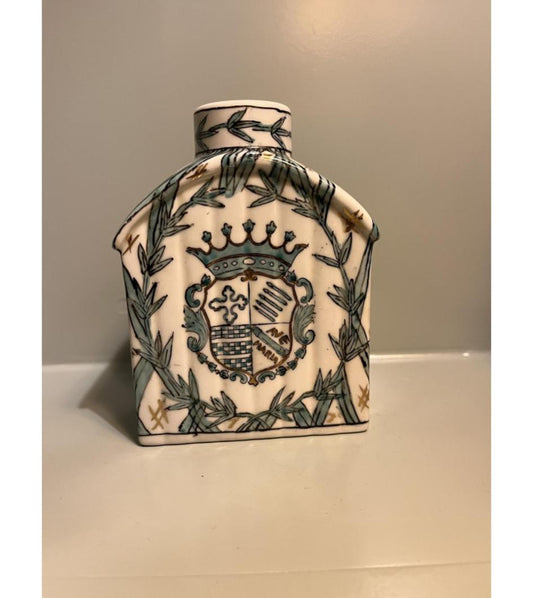 Green Vase with Crown