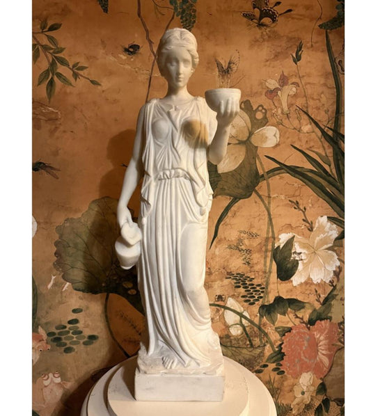 Habe Goddess of Eternal Youth Figure made of Alabaster