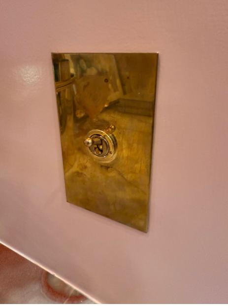 Unlacquered Brass Light Switch
