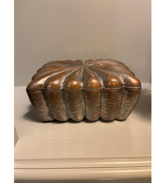 Brass Covered Trinket Box