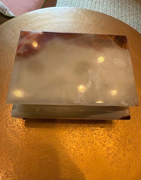 Vintage Onyx Stone Box