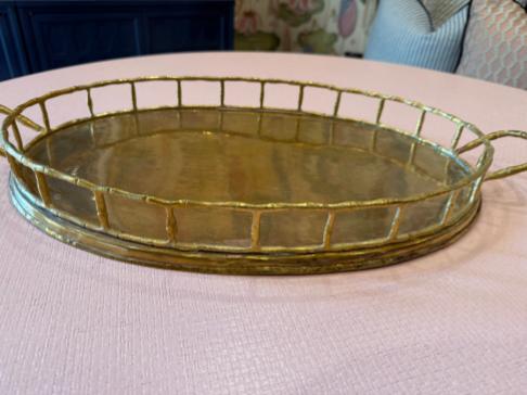 Faux Bamboo Tray