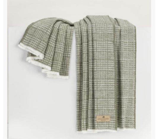 Italian plaid throw