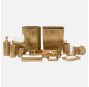 Redon Tray Set-Antique Brass