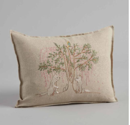 12" x 16" Embroidered Decorative Pillow