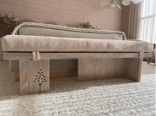 Bench with Tufted Cushion