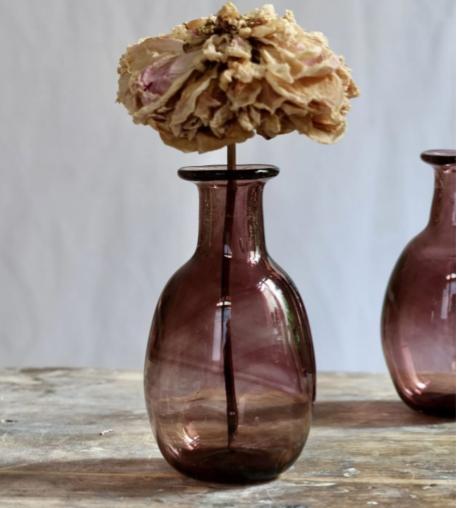 Purple Glass Bud Vase