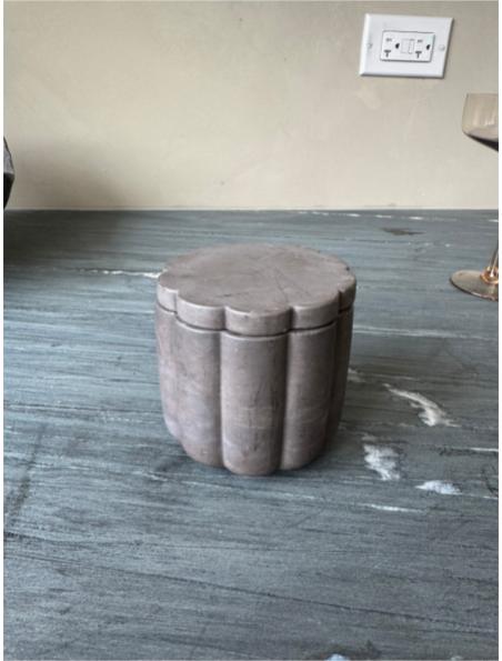 Tulip Jar in Midnight with Lid (bar)