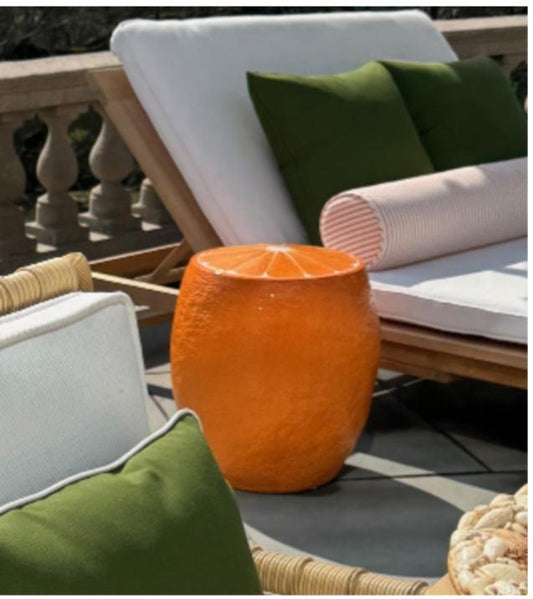 Orange Slice Outdoor Stool