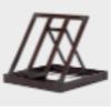 Antique Brown Wood Mirror/Book Stand