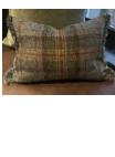 Green Plaid Lumbar Pillow