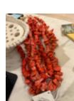 4 Strands of Large Branch Coral Beads