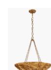 "Visual Comfort & Co Sculpted Chandelier"