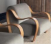 Pair of Art Deco Inspired Lounge Chairs