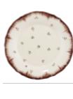 Lily Brown Dessert Plate