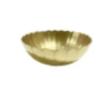 Medium scalloped brass bowl