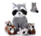 Racoon Family (set of 5)