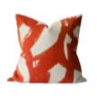 Outdoor Pillow Arbstract Persimmon
