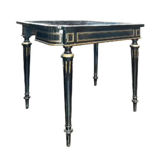 Ebonized Game Table